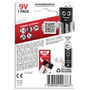 Alkaliskt batteri 6LR61 Max 9V