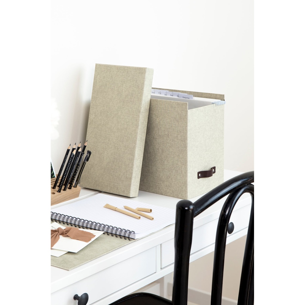 Hängmappslåda Bigso Johan canvas linen