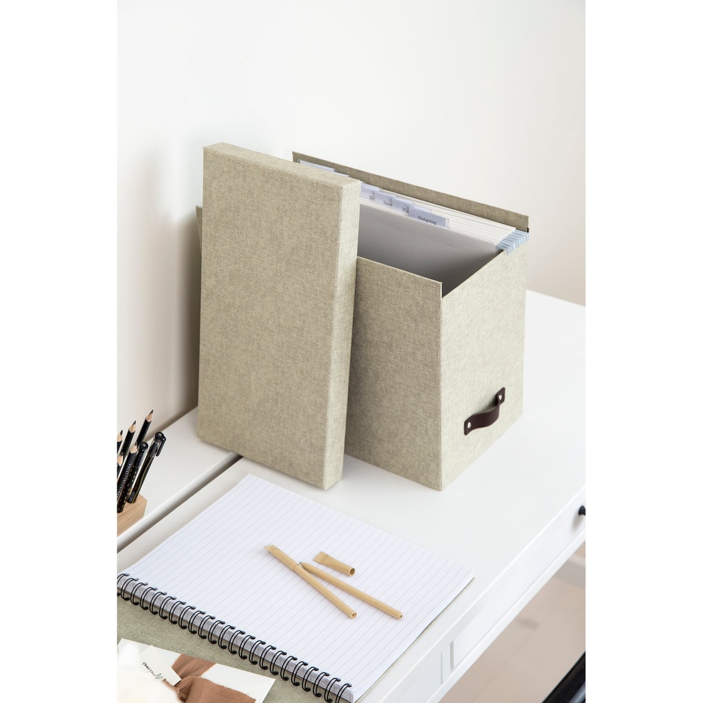 Hängmappslåda Bigso Johan canvas linen
