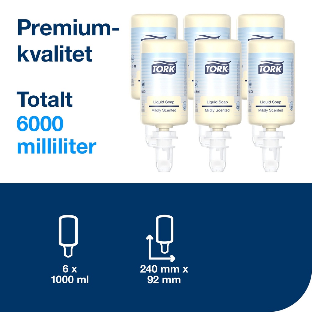 Flytande tvål Mild Tork S4 1 liter