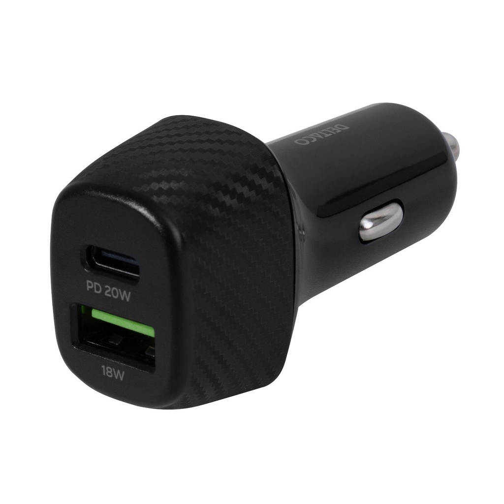 Billaddare USB-C- och A-portar