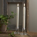 Antikljus LED 2-pack Swirl Beige