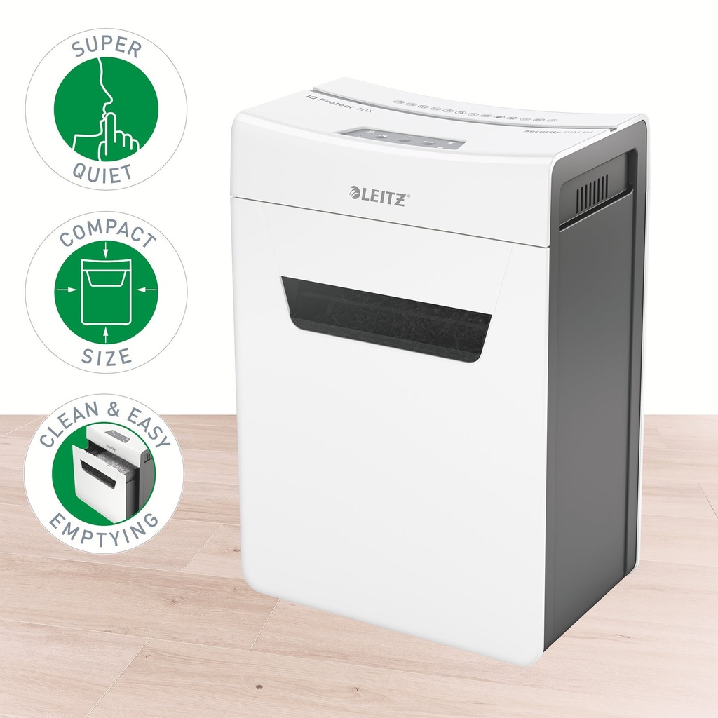 Dokumentförstörare Leitz IQ Protect Premium 10X P4