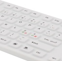 Tangentbord IP68 silikon Vit Deltaco