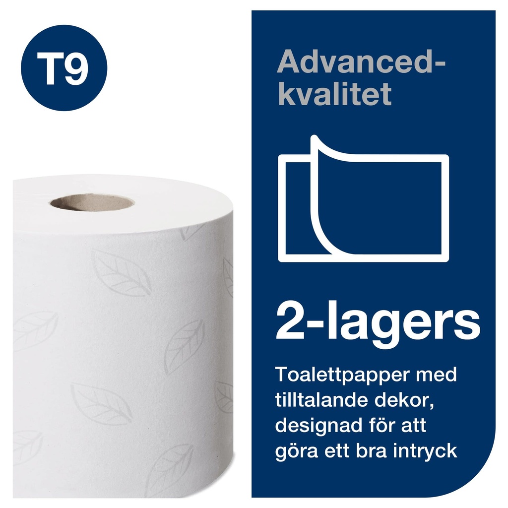Toalettpapper SmartOne Mini Advanced Tork T9 Vit