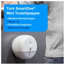 Toalettpapper SmartOne Mini Advanced Tork T9 Vit