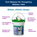 Våtdukar Ytrengöring Premium Tork W15 i hink