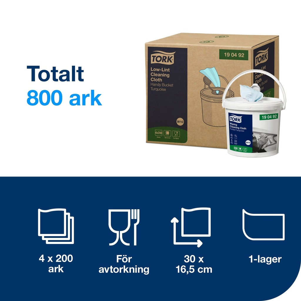 Hink W10 till Rengöringsduk Precision Tork
