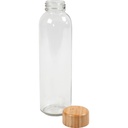 Vattenflaska glas/bambu 500 ml