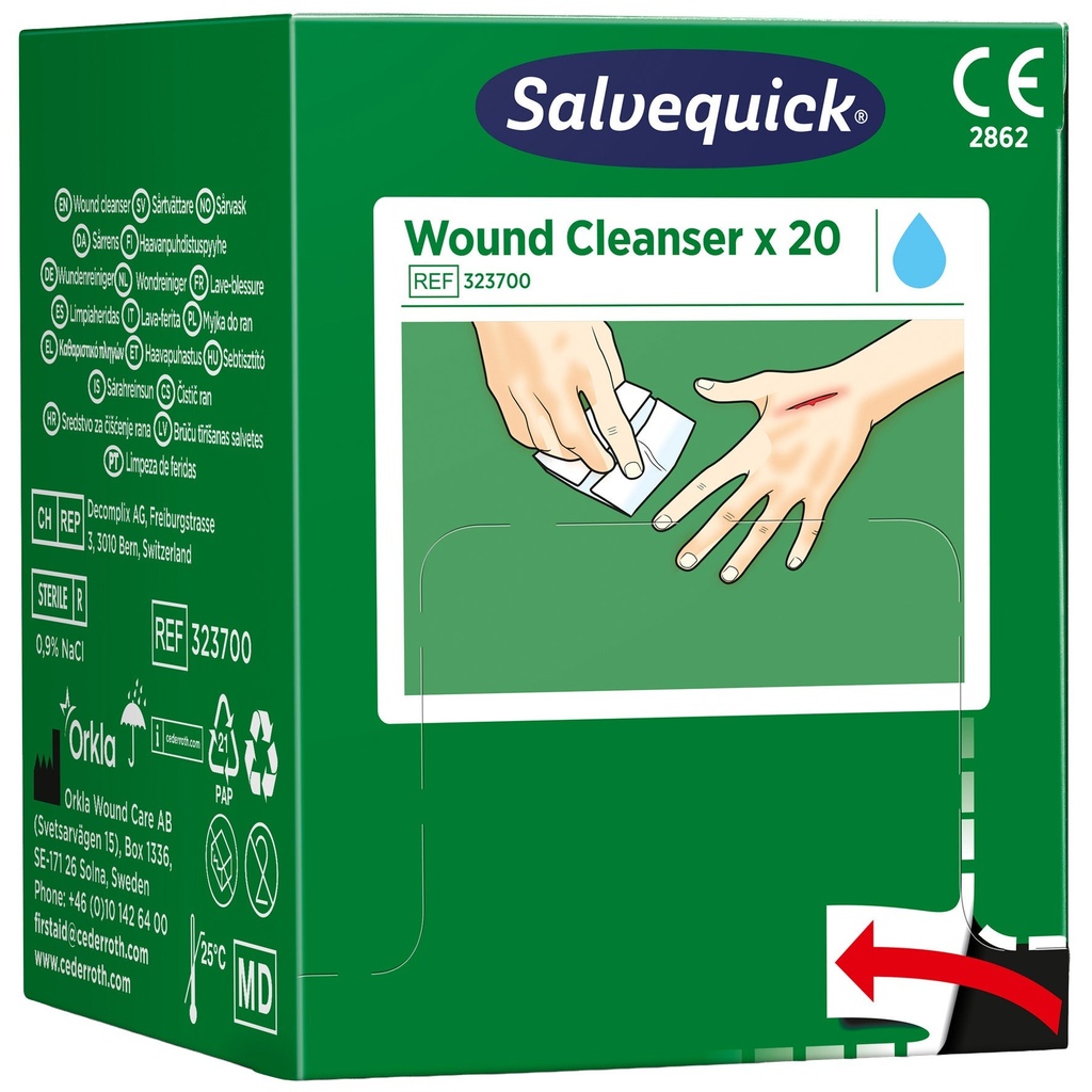 Sårtvättare Salvequick  20 st/ask