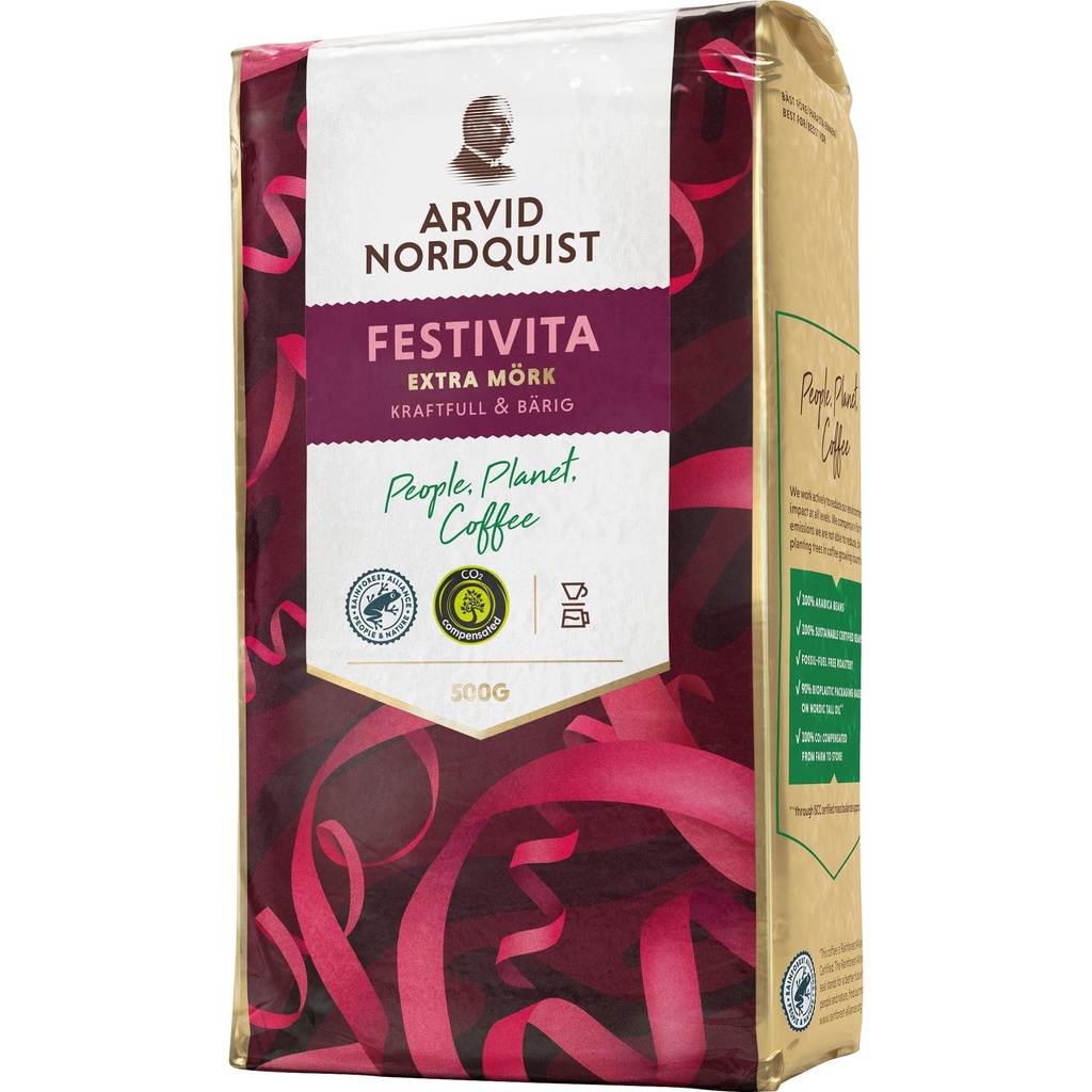 Kaffe Festivita Bryggmalet Extra mörk 500 g Arvid Nordquist