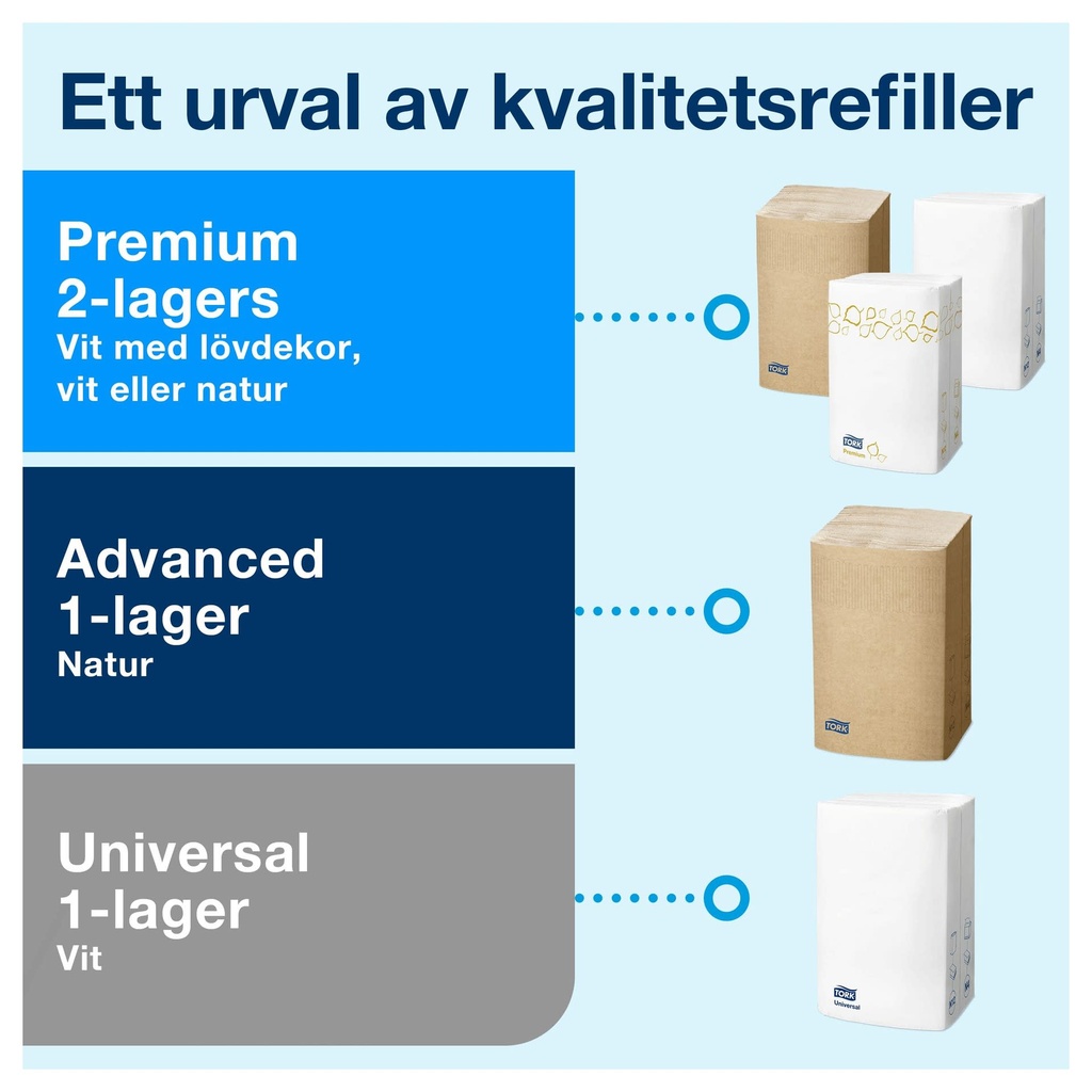 Servettdispenser bord N4 Tork svart