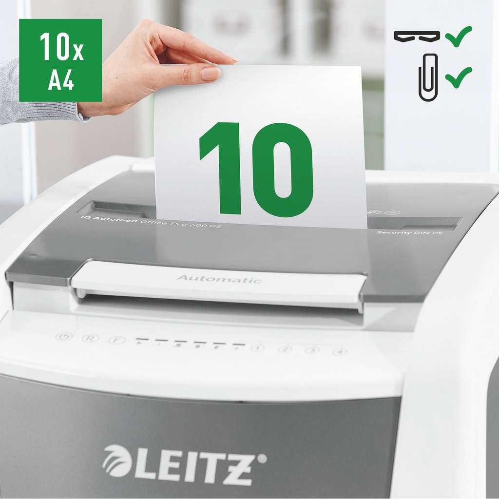 Dokumentförstörare IQ AutoFeed Office Pro 600 P5