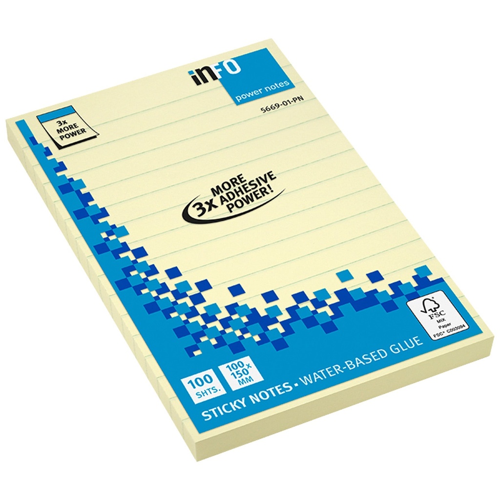 Notis extra starka linjerad 100x150mm