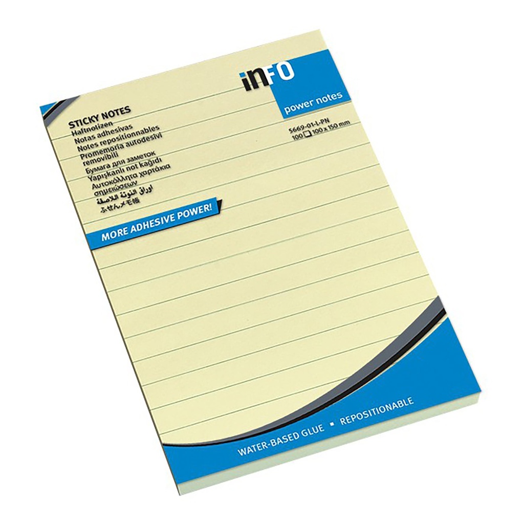 Notis extra starka linjerad 100x150mm