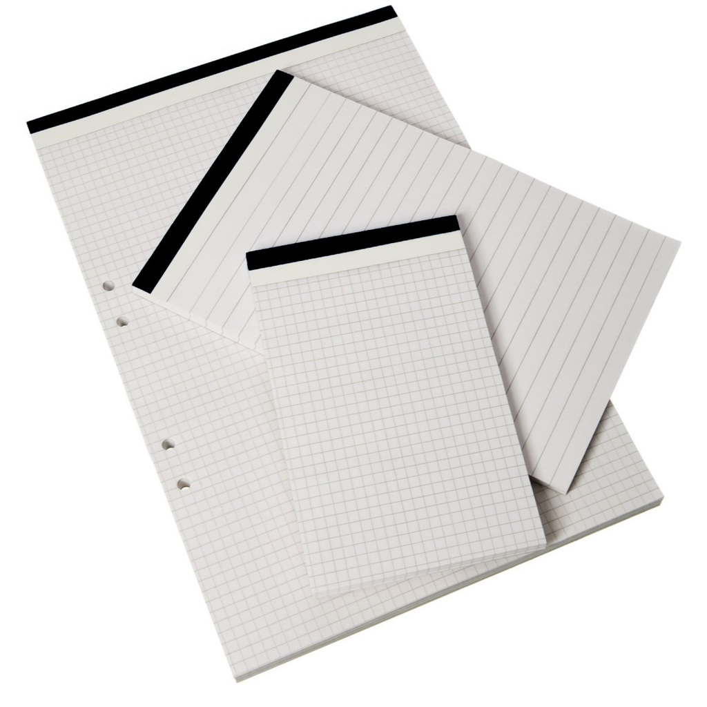 Perforerat block A6 80blad linjerat