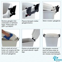 Gångjärn till soptunna Patricia 60 liter grå