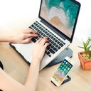 Laptopställ Portabelt 360 Roterbar inkl. mobilställ Svart