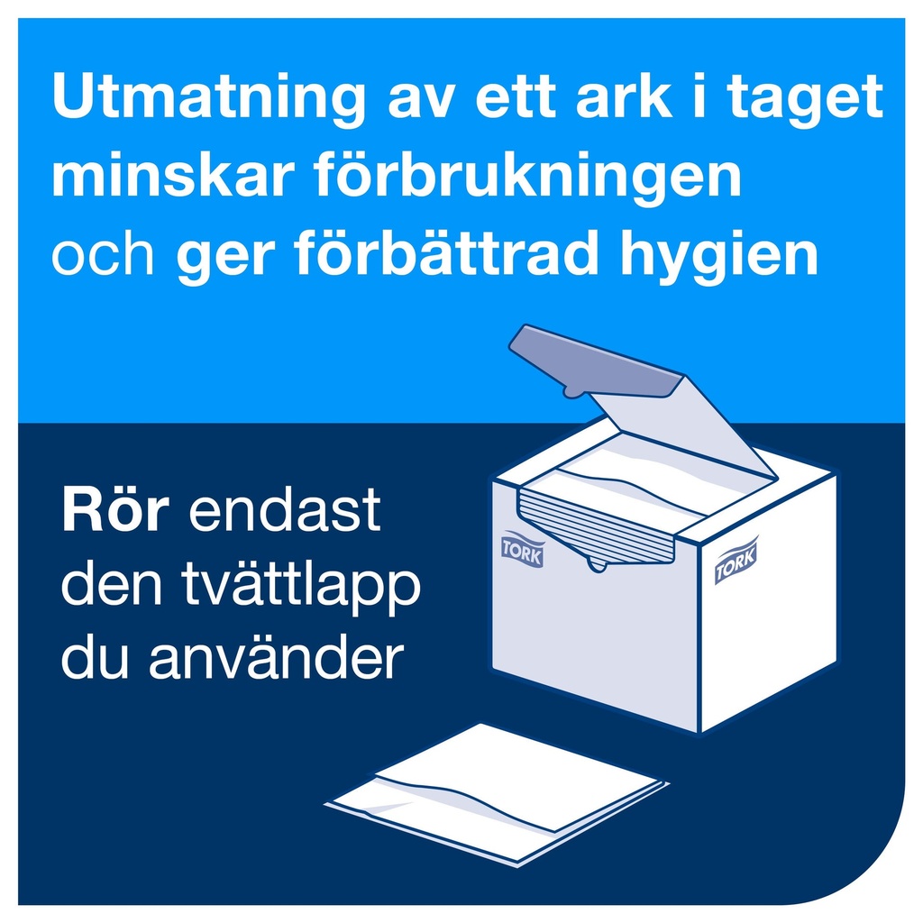 Tvättlapp Tork mjuk 135 st/fp