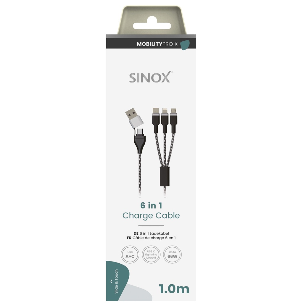 USB-kabel 6-in-1