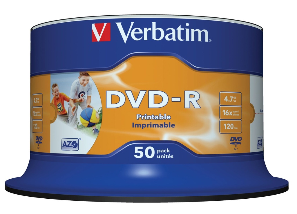 DVD-R Verbatim Printable 50 st/fp