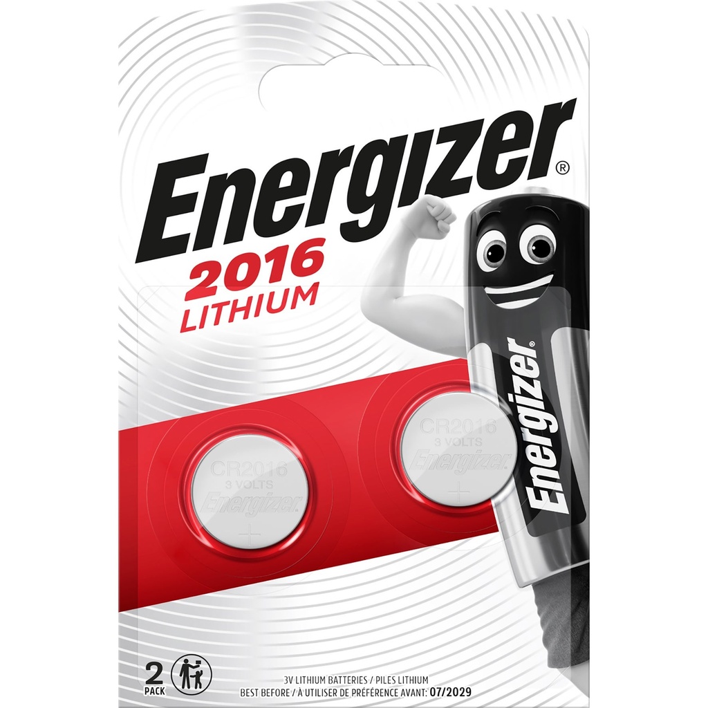 Energizer Batteri Lithium CR2016 2-pack