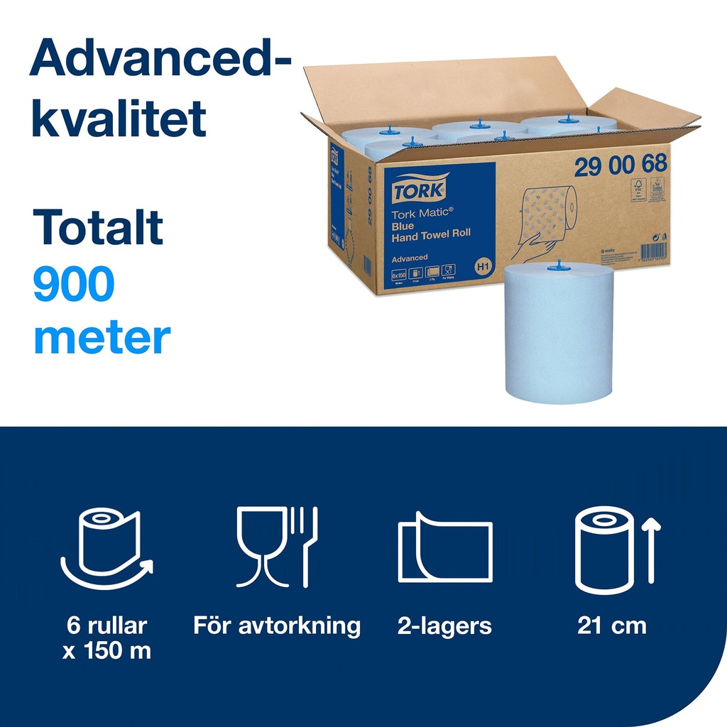 Torkrulle H1 Advanced 6/fp Blå