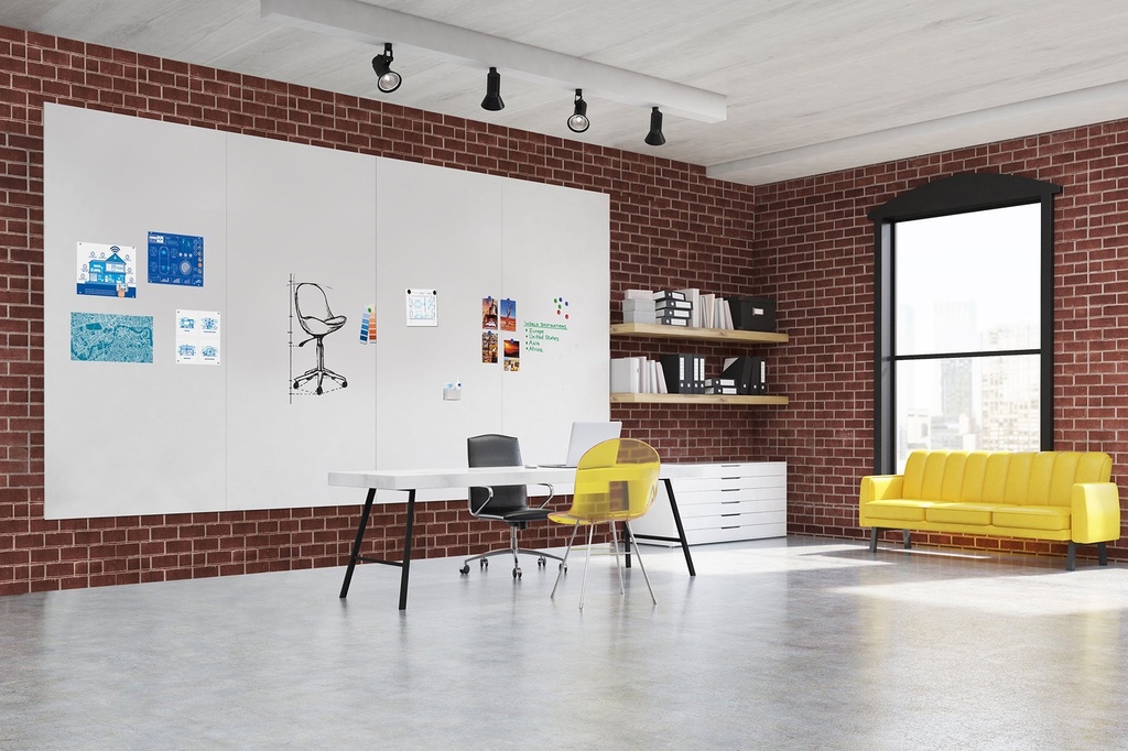 Whiteboard Wall-Up 120x200cm