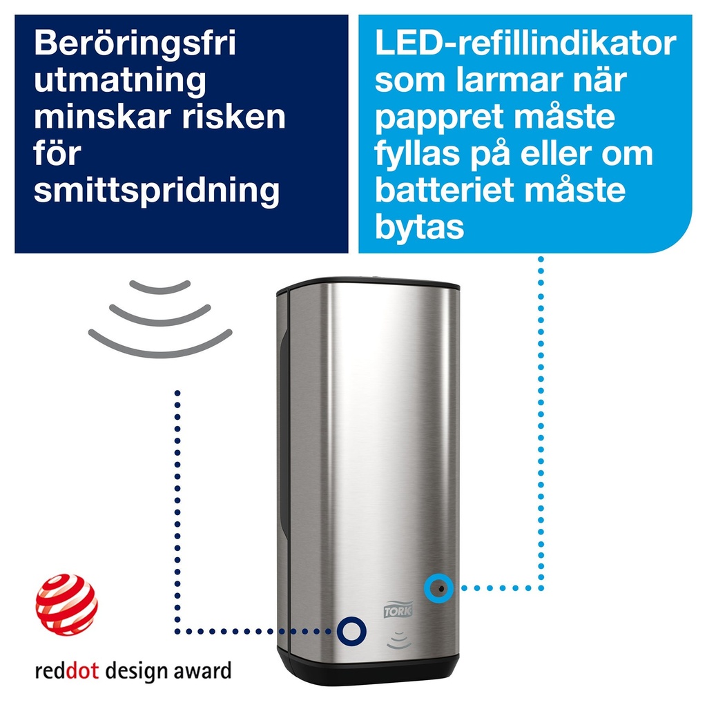 Dispenser Tork S4 Sensor Rostfri