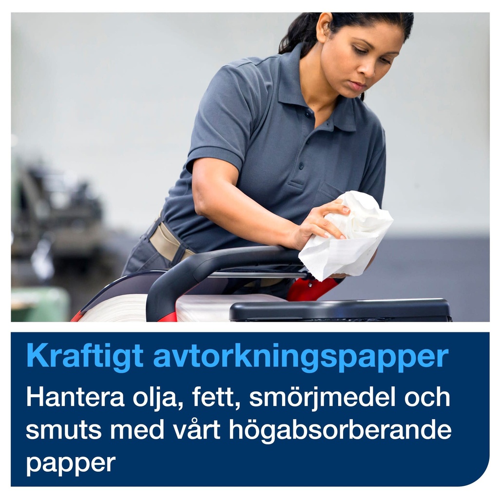 Avtorkningspapper Extra Kraftigt Tork  W1 255 Meter Blå