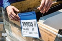 Plastficka A5L trådbygel blå 50 st/fp