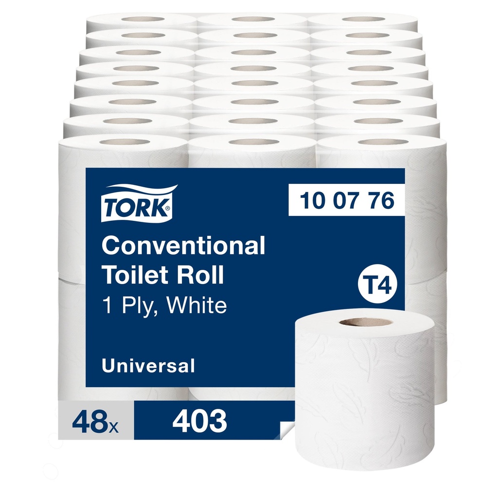 Toalettpapper Universal 1-lag T4 6 rullar/fp