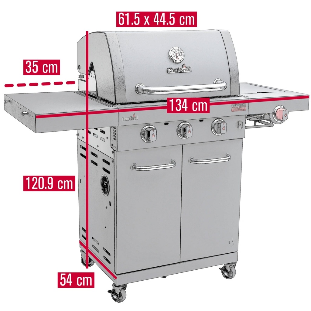 Gasolgrill Char-Broil Professional Power Edition 3