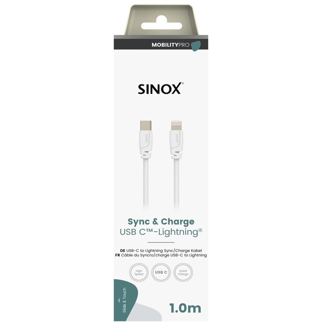 USB-C-lightning kabel 1 m