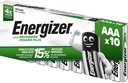 Energizer Laddningsbara Batterier AAA 700mAH 10-pack