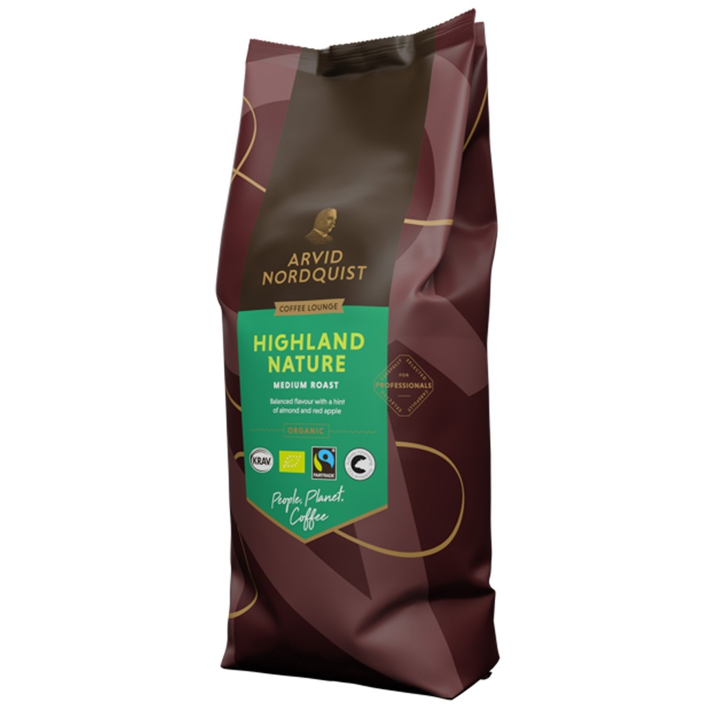 Kaffebönor hela Highland Nature 1 kg Arvid Nordquist