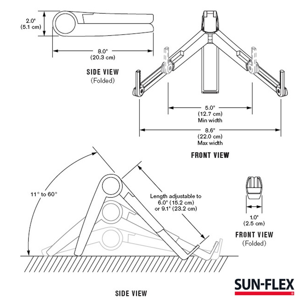 Laptopställ Gravity Stand SUN-FLEX