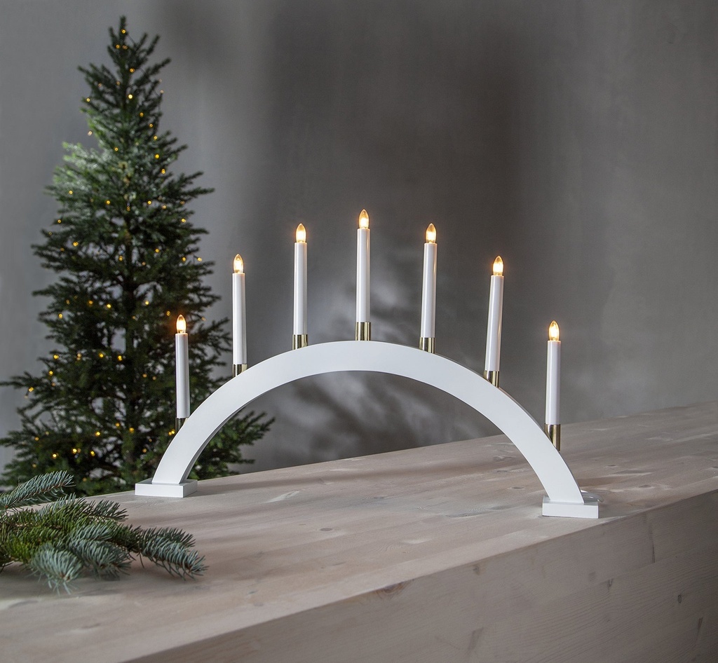Ljusstake Gillian vit