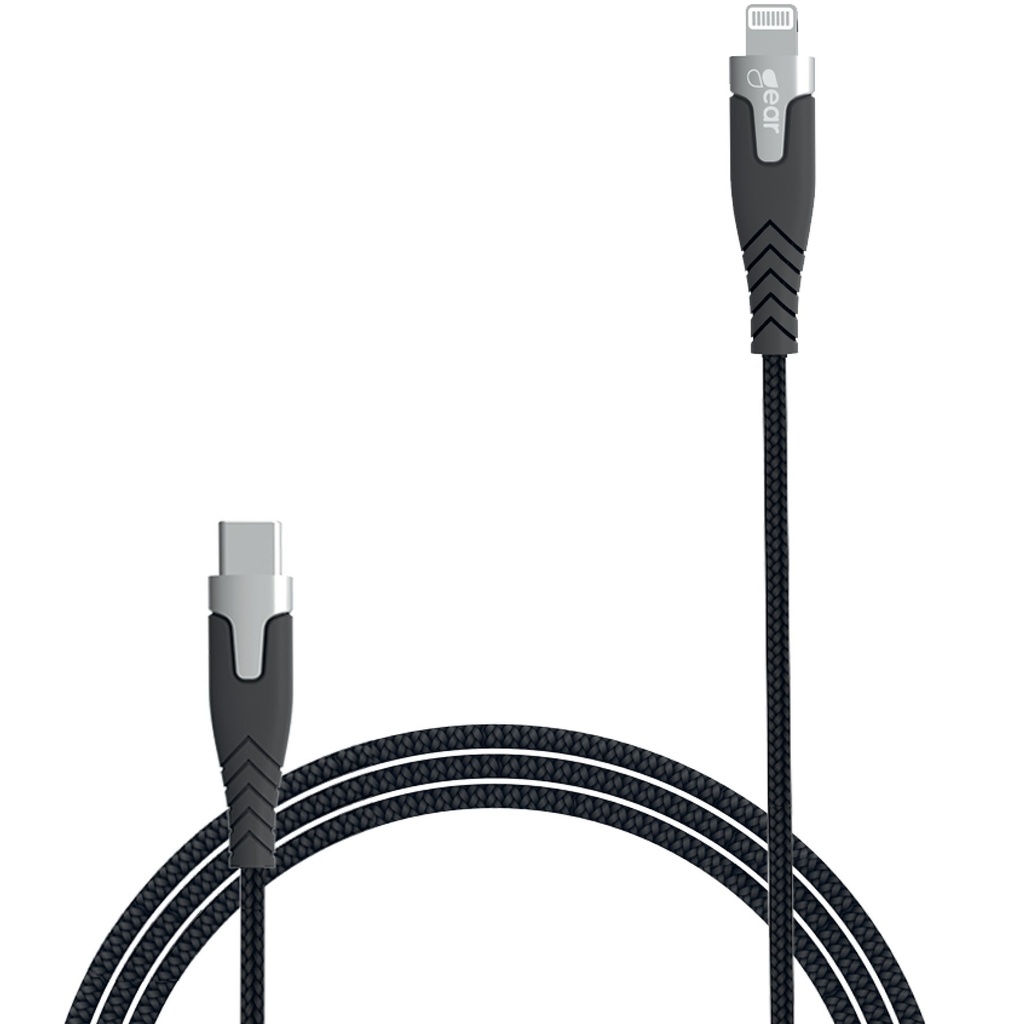 Laddkabel PRO USB-C till Lightning C94 Gear Svart