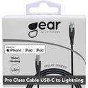 Laddkabel PRO USB-C till Lightning C94 Gear Svart