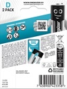Energizer Batteri Max Plus Alkaliskt D 2-pack