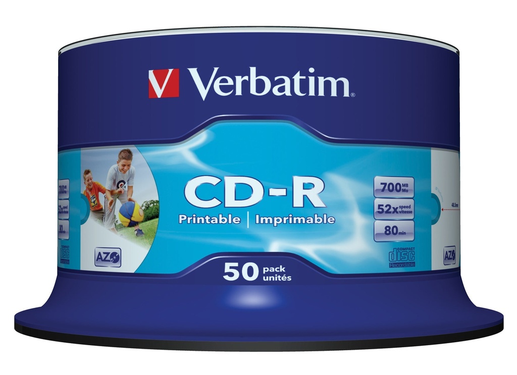 CD-R Verbatim Printable 50 st/fp