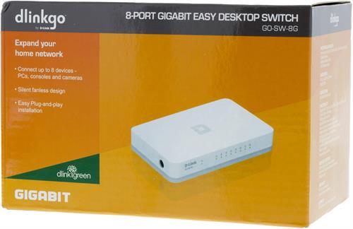 Switch D-link 8-Port Gigabit Easy Desktop Vit