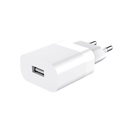Laddare 1xUSB-A+Lightning 1 m vit