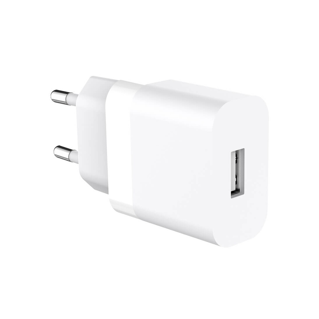 Laddare 1xUSB-A+Lightning 1 m vit