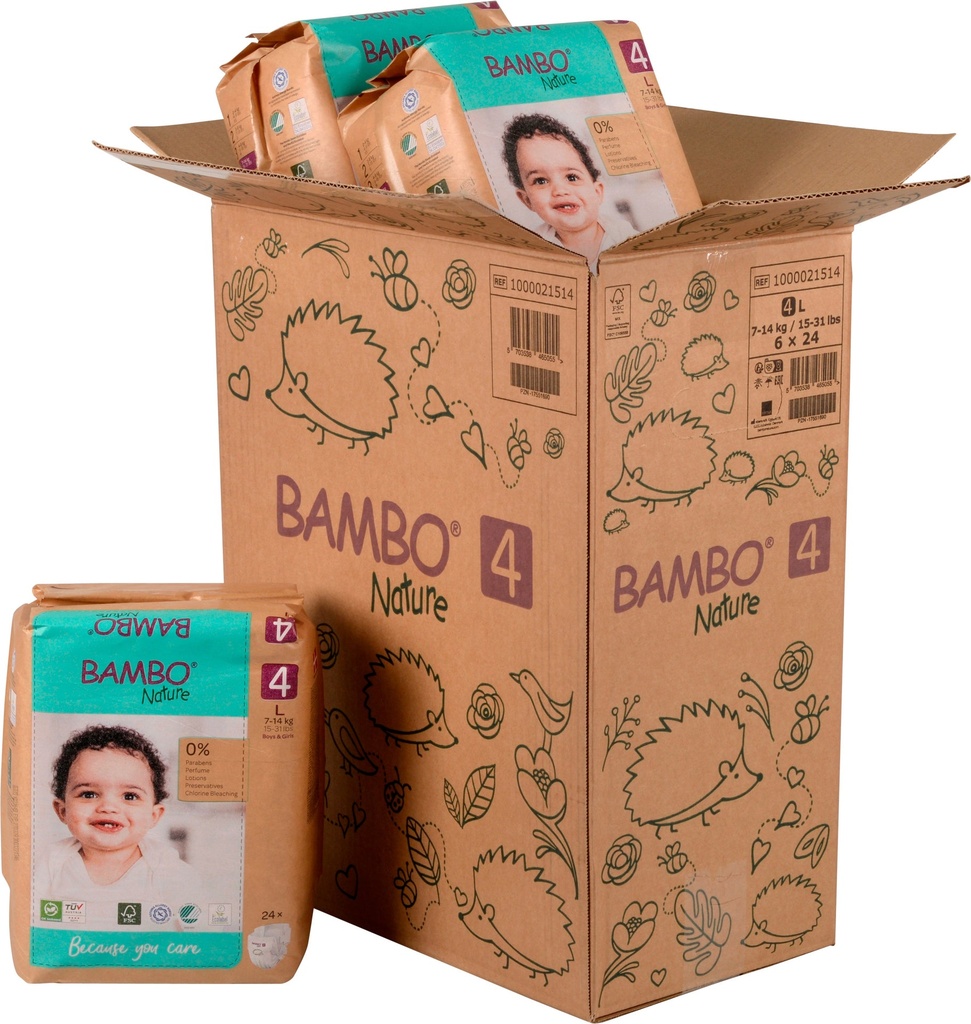 Blöjor Bambo 4 7 - 14 kg 24 st/fp