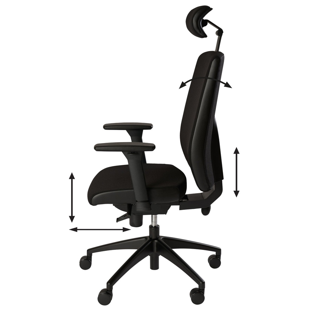 Kontorsstol HB svart