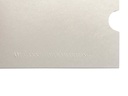 Sleeve kuvert 150x108mm för A6 kort, vit med präglad logo 50st/fp