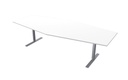 Konferensbord 280 x 120 x 80 cm vit Lanab