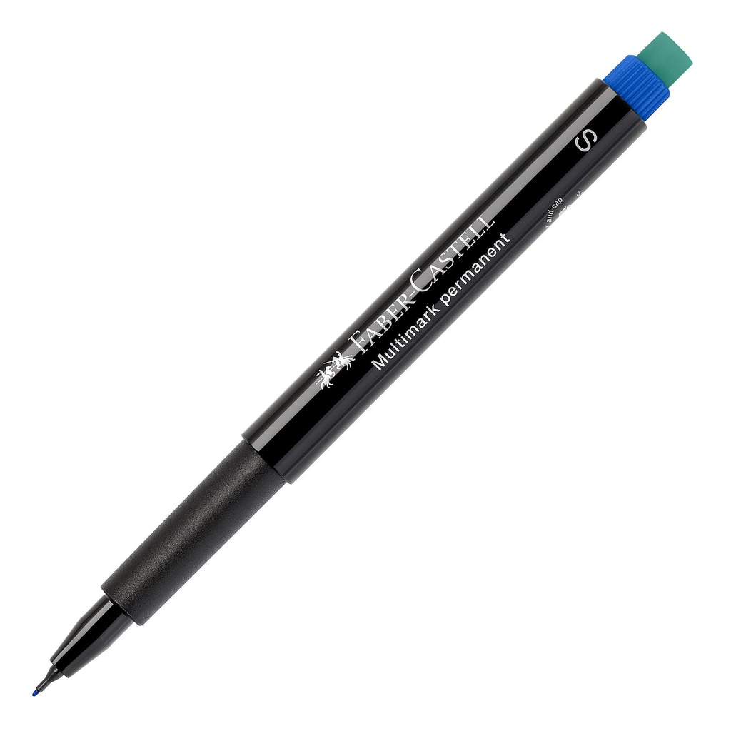 Märkpenna Faber Castell Superfine permanent blå